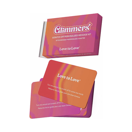 Love to Love Glimmers Scratch Off Personalized Message Kit